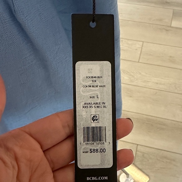 BCBG Asymmetrical Blue Skirt - Picture 2 of 6